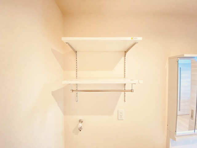 洗濯機置場　上棚